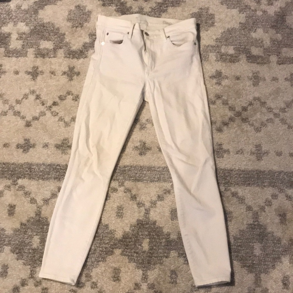Stretchy white gap skinny denim